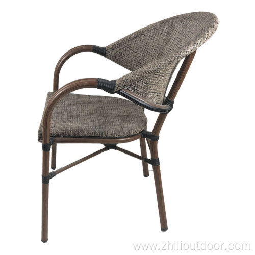 Stackable Wicker Rattan Starbuck Coffee Dining Chairs